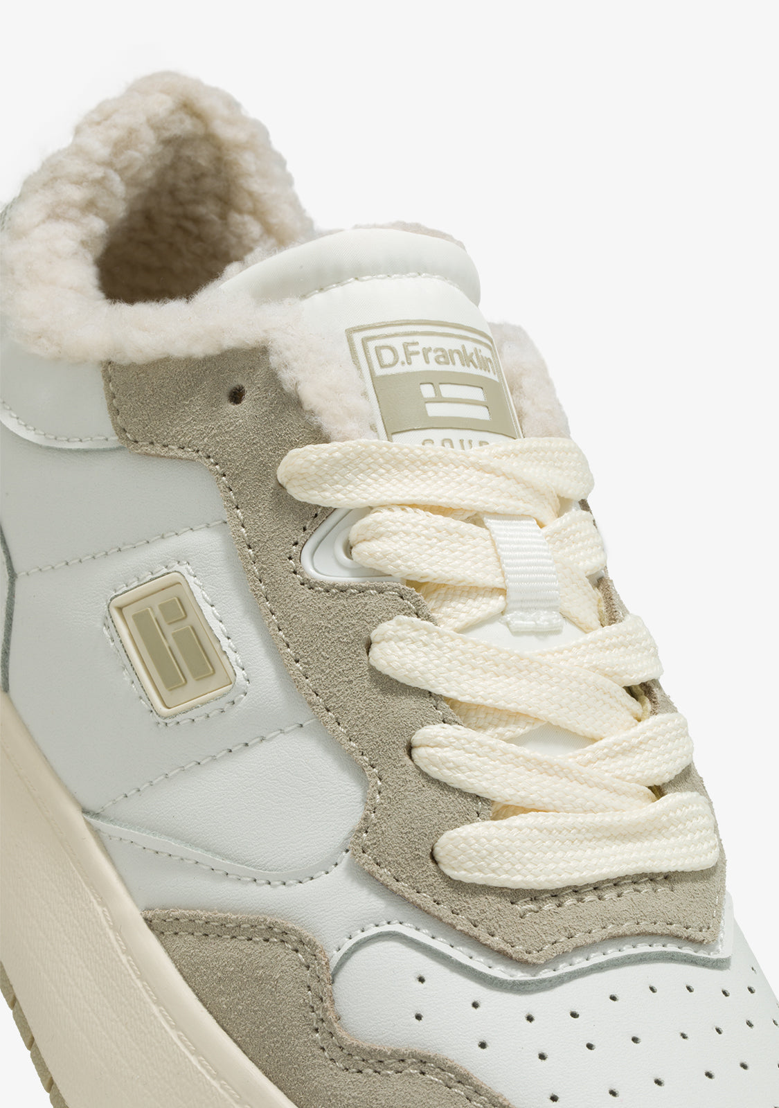 D FRANKLIN ZAPATOS / SNEAKERS / TENNIS Court Fleece White