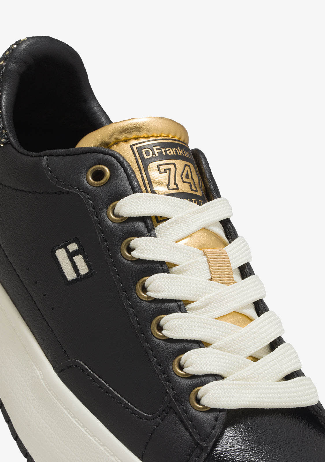 D FRANKLIN ZAPATOS / SNEAKERS / TENNIS Court '74 Black / Gold