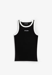 Rib Tank Top Black / White