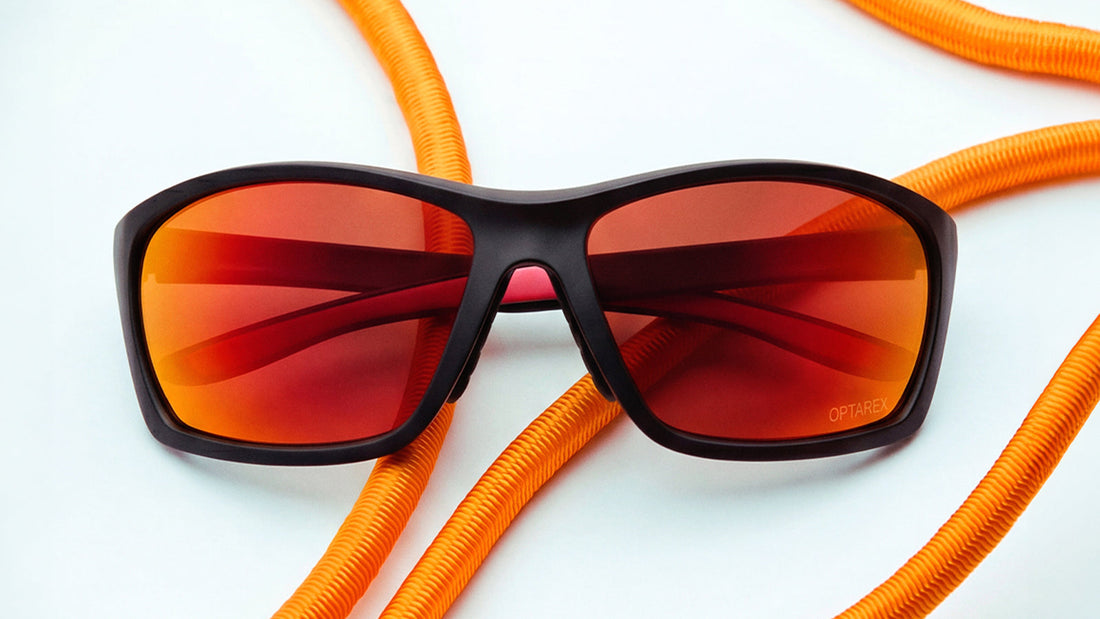 gafas cristales rojos