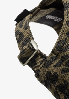 Leopard Baseball Cap Army Green
