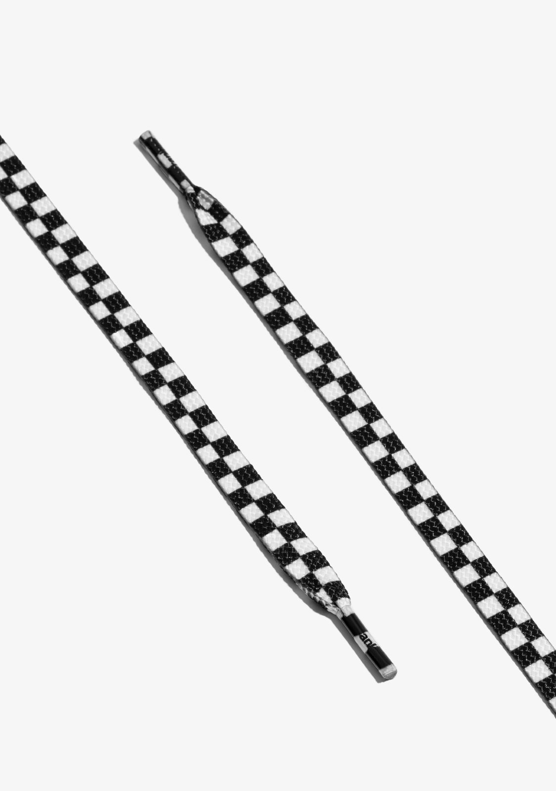 Urban Check Shoelaces Black / White