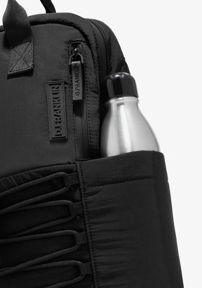 Multi-Pocket Nylon Backpack Black