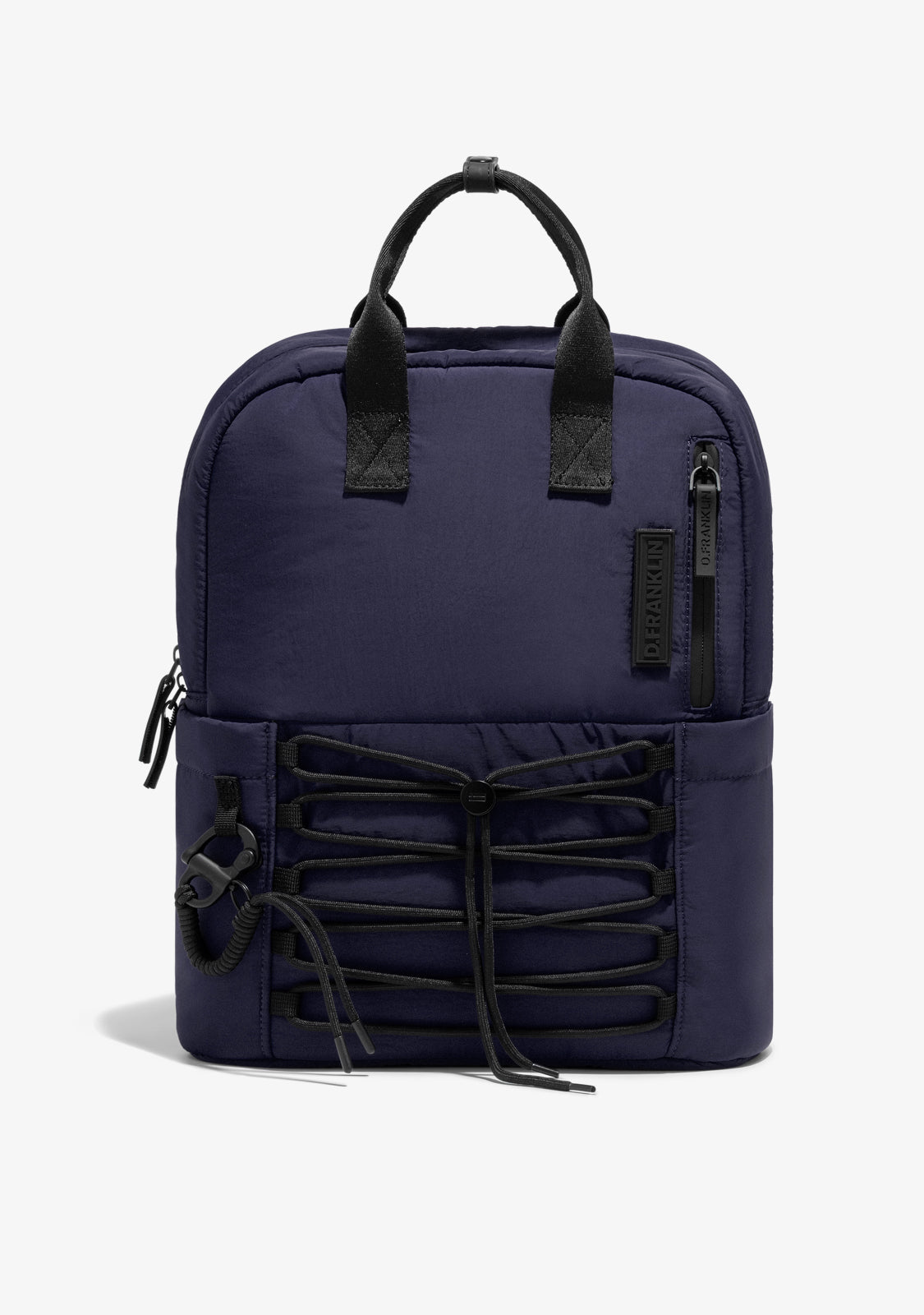 Multi-Pocket Nylon Backpack Navy