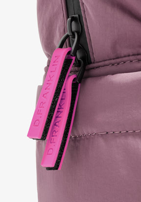 Multi-Pocket Nylon Backpack Pink + Custom Set Fuchsia