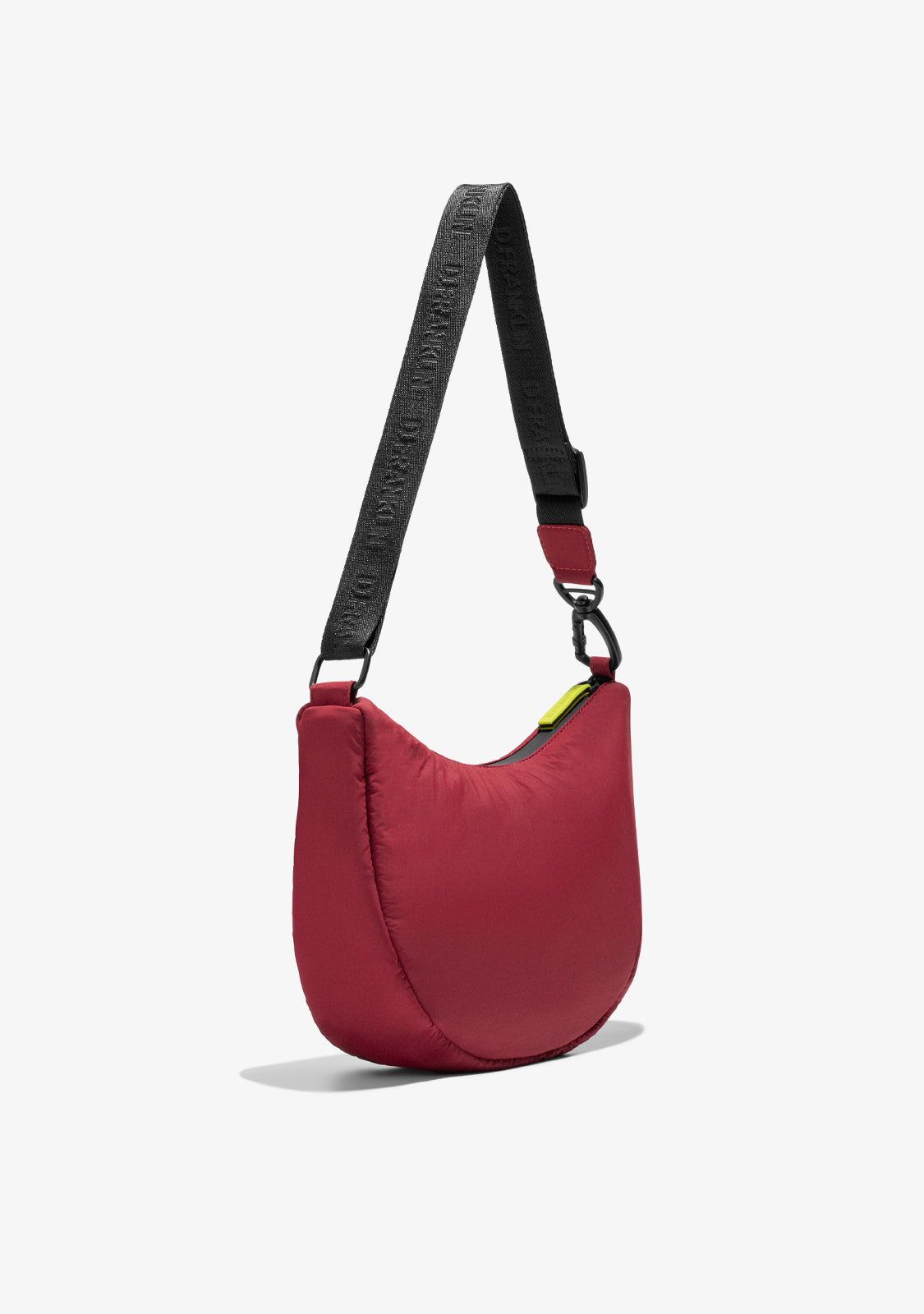 Round Nylon Crossbody Bag Red Custom Set Lime