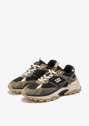 D FRANKLIN ZAPATOS / SNEAKERS / TENNIS 347 Flame Black / Gold