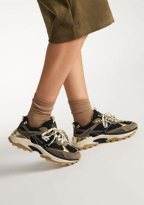 D FRANKLIN ZAPATOS / SNEAKERS / TENNIS 347 Flame Black / Gold