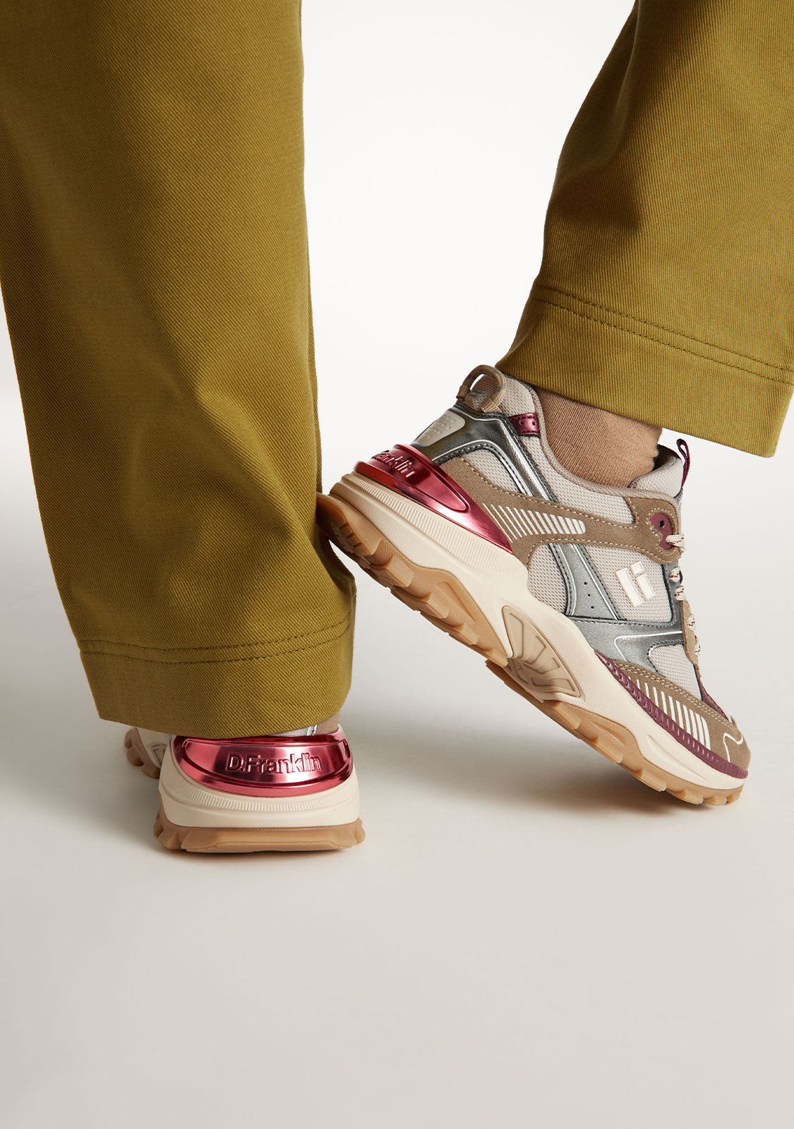 D FRANKLIN ZAPATOS / SNEAKERS / TENNIS 347 Track Flame Sand / Silver