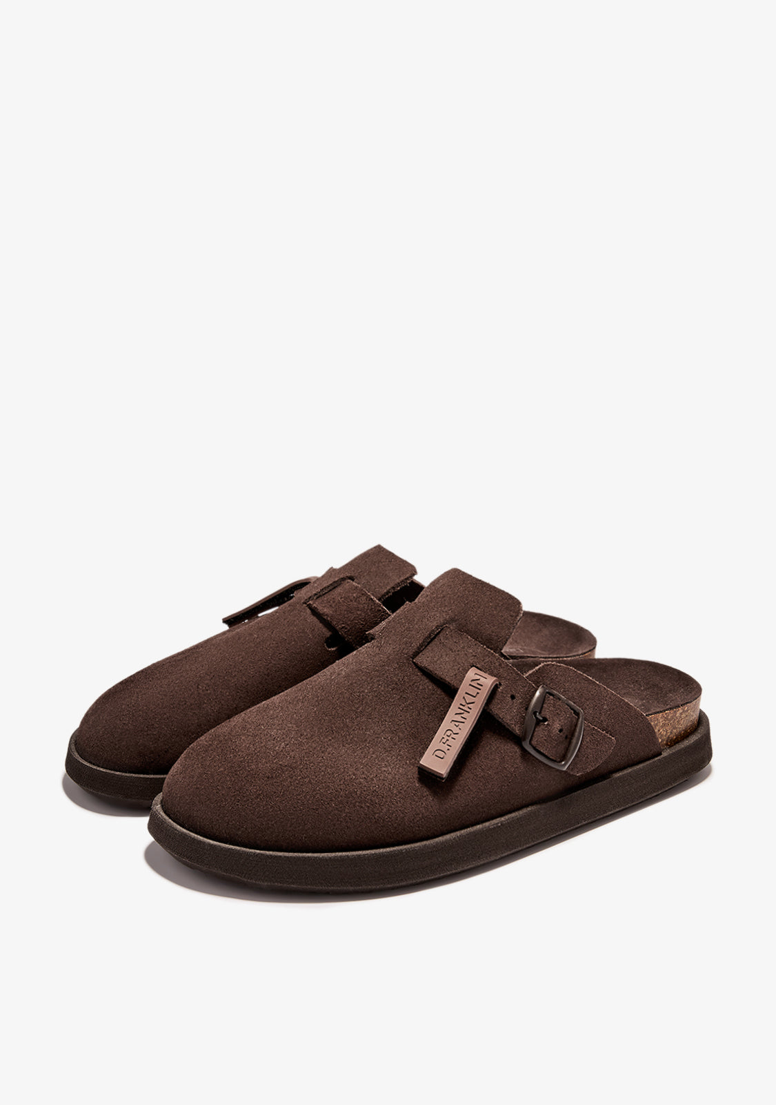 Vibe Sandals Clog Suede Chocolate