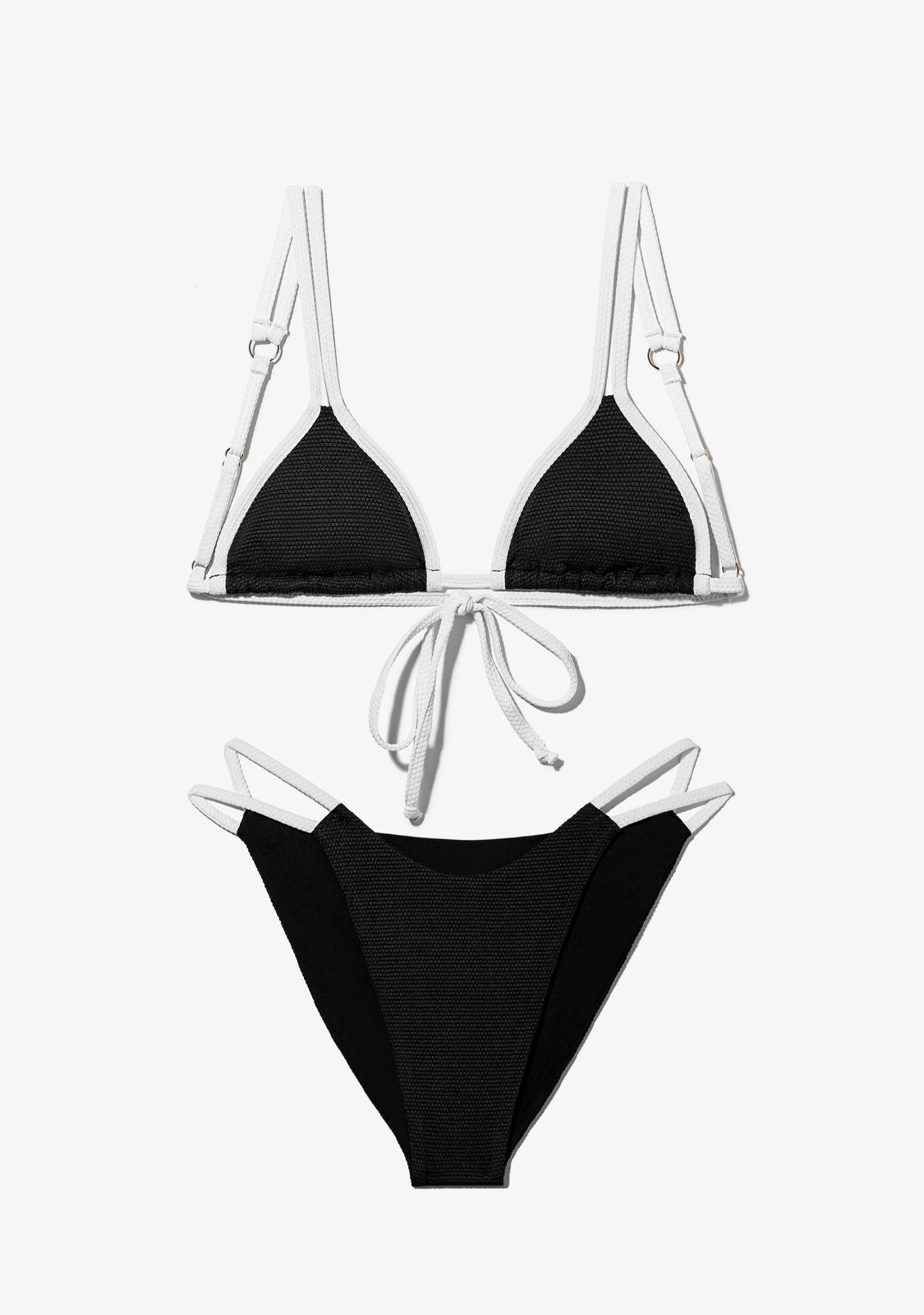 Aruba Top + Feroe Bottom Bikini Black