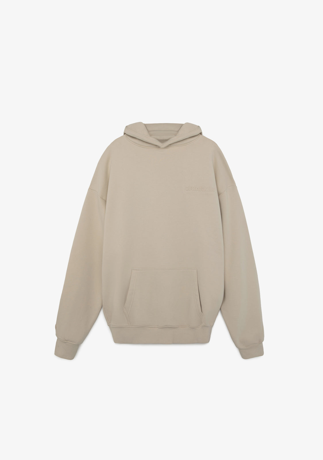Clean-Cut Oversize Hoodie Off-White
