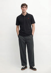 Basic Polo Shirt Black / Red