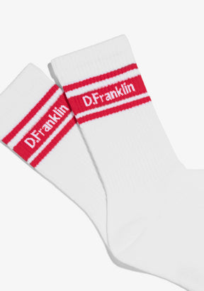 DF 3 Stripes Socks White