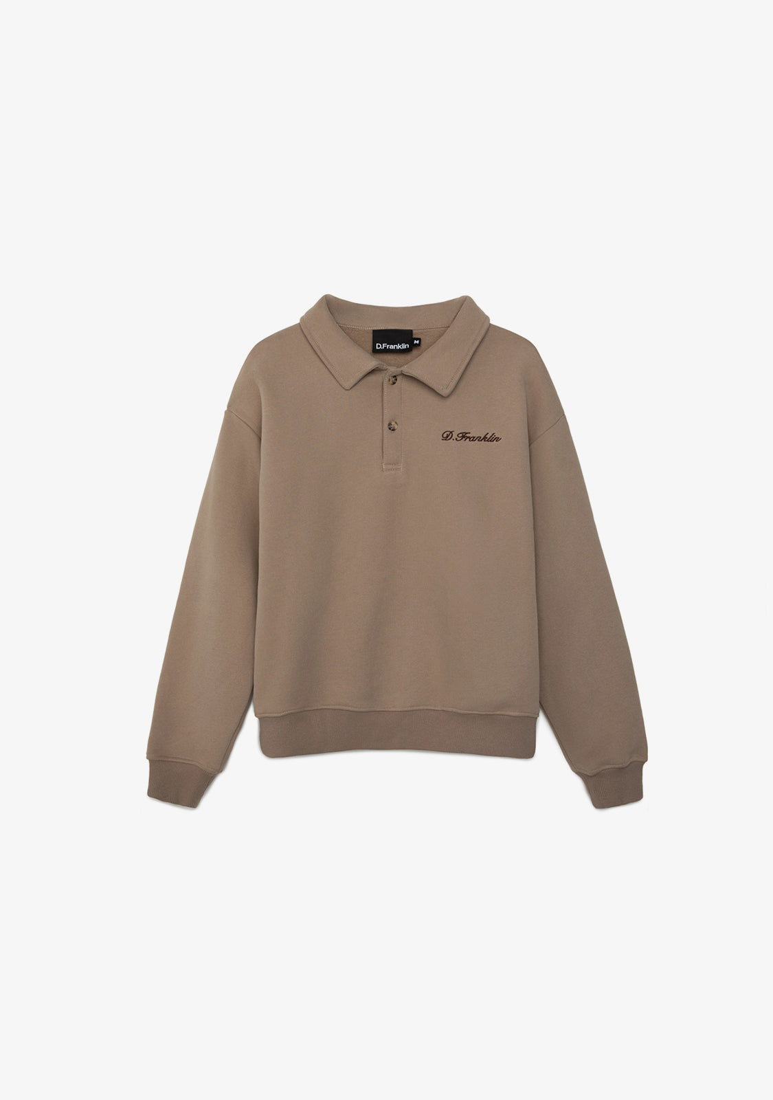 Cropped Polo Sweatshirt Sand