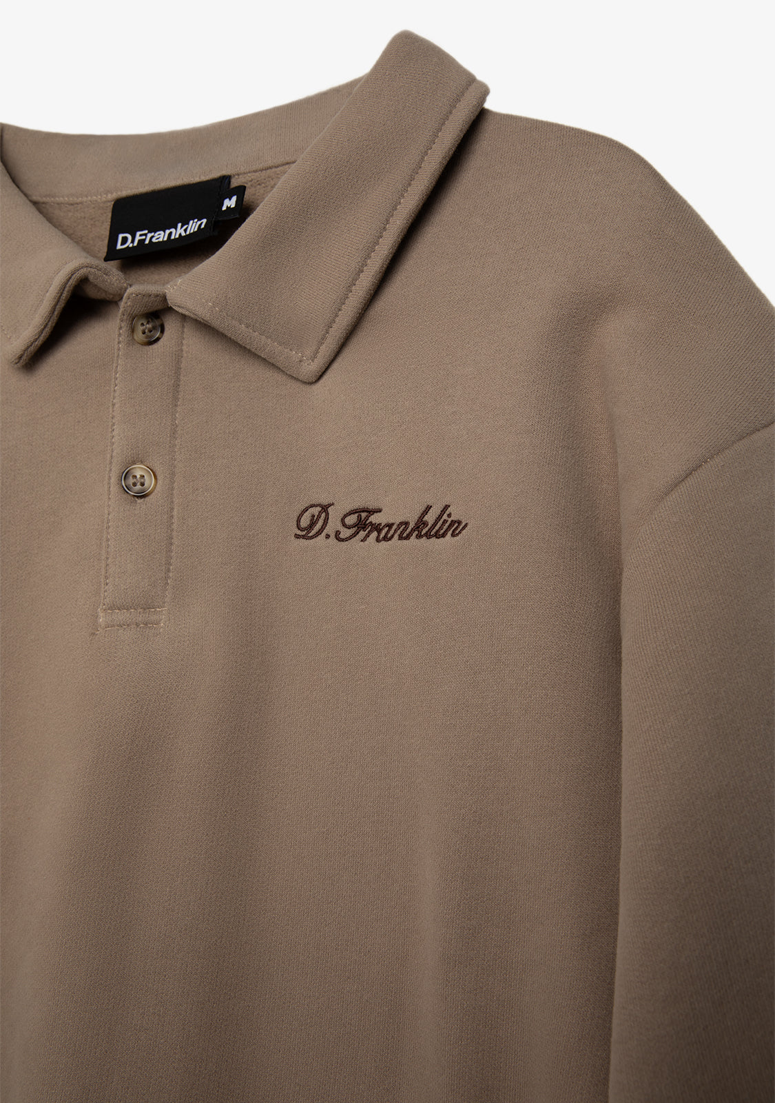 Cropped Polo Sweatshirt Sand