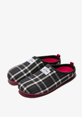 Mercredy Slipper Tartan Grey