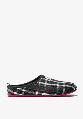 Mercredy Slipper Tartan Grey