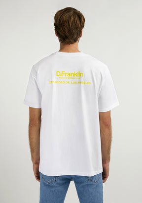 Social Club T-Shirt White / Yellow