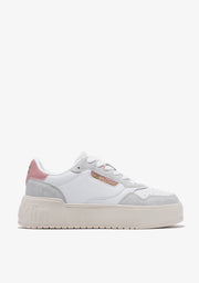 Low Court Basic White / Pink
